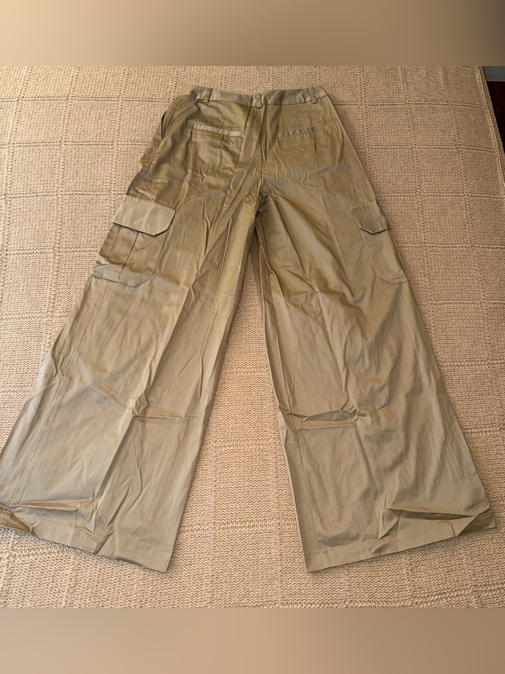 83. Anthropologie Du Paradis Pleated Wide-Leg Cargo Pants - Picture 14 of 16
